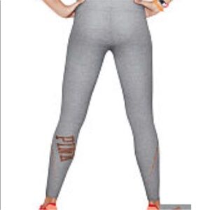 Victoria's Secret PINK Gray Yoga Leggings Rose Gold PINK Sequin